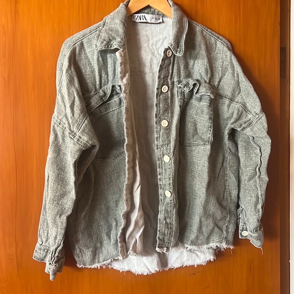 Zara Vintage Style Linen Knit Flannel